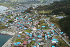 台風15号による館山市布良地区の被災状況